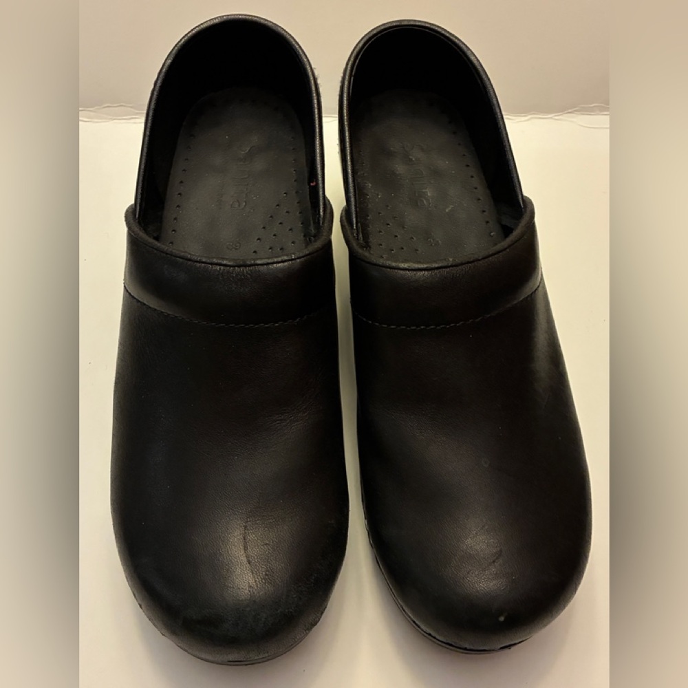 Sanita Black Slip-On Shoes